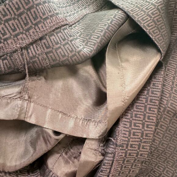 Tahari Womens Wallace Black Brown Blazer Pencil Skirt Set Geometric Print Sz 6 - Picture 10 of 11